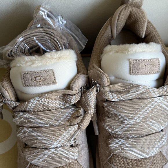 NIB UGG® Women's Lowmel Lace-Up Sneaker Booties, Sand, Women's US Size 12 - Picture 9 of 16